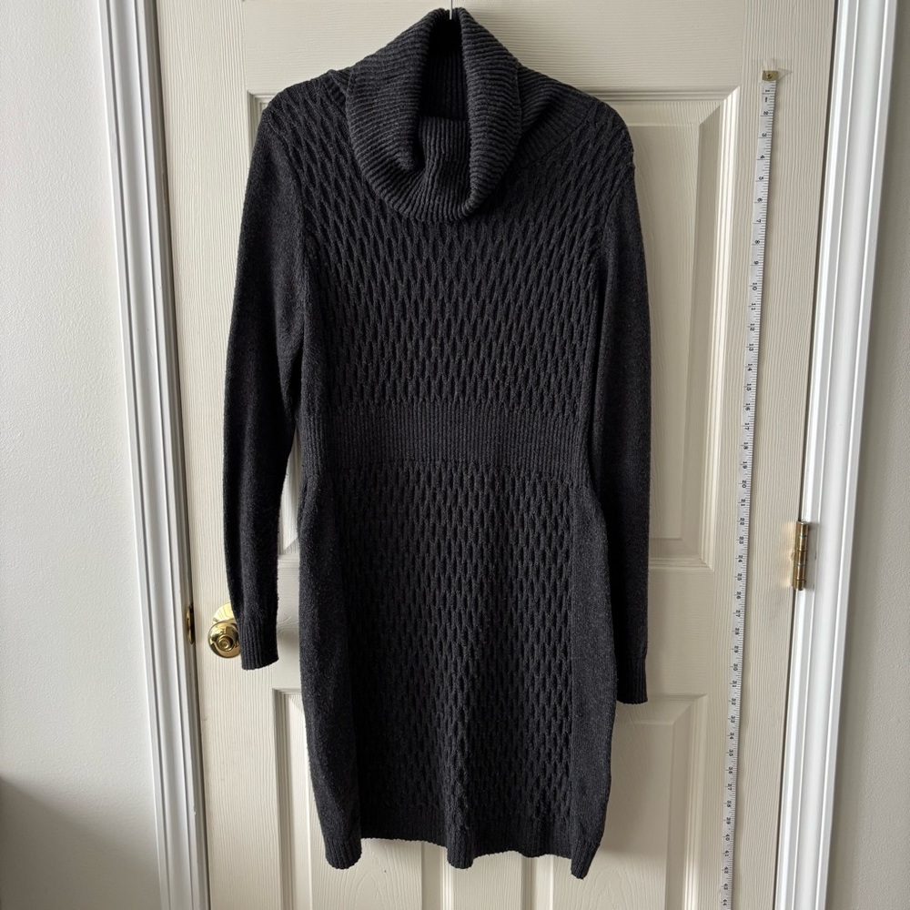 Old Navy Charcoal Grey Cowl Neck Sweater Dress